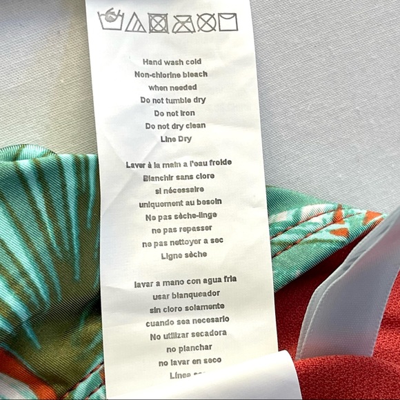 The Bikini Lab Halter Bra Bikini Top Swimwear BL0QA81 RST Floral Prints M NWT - Picture 13 of 16